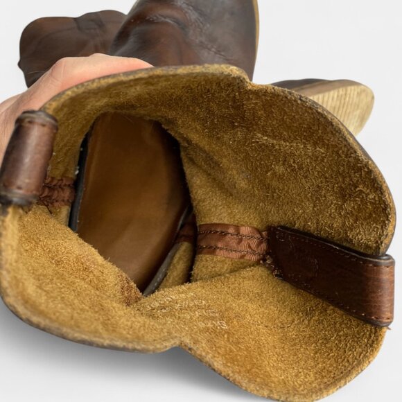 Justin Axe Wedge Men's 13 M Leather Western Work Brown Boots WK4908 Soft Toe - Picture 11 of 15